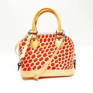 Authentic Louis Vuitton Alma BB Yayoi Kusama Infinity Dots Red White Crossbody